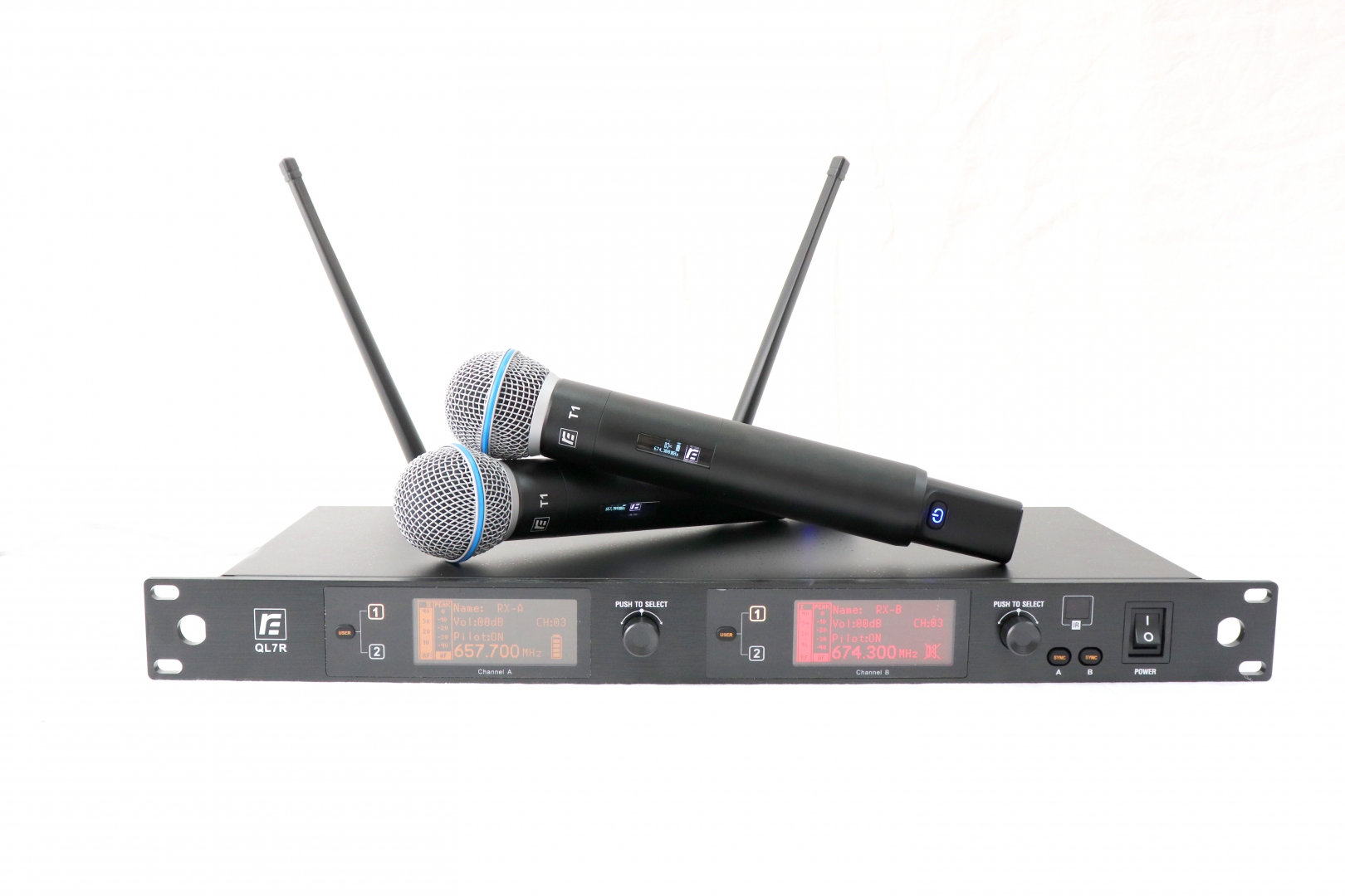 RFIntell QL7R/T1-A 651,800-683,400 МГц 2-канальная радиосистема с 2-мя ручными микрофонами в Арамиле