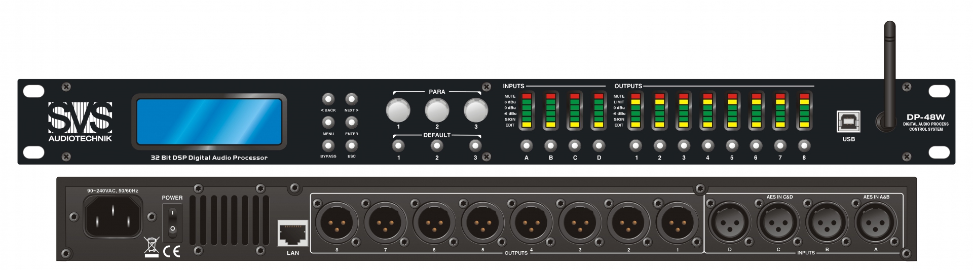 SVS Audiotechnik DP-48W Цифровой процессор: 4 входа 8 выходов в Арамиле