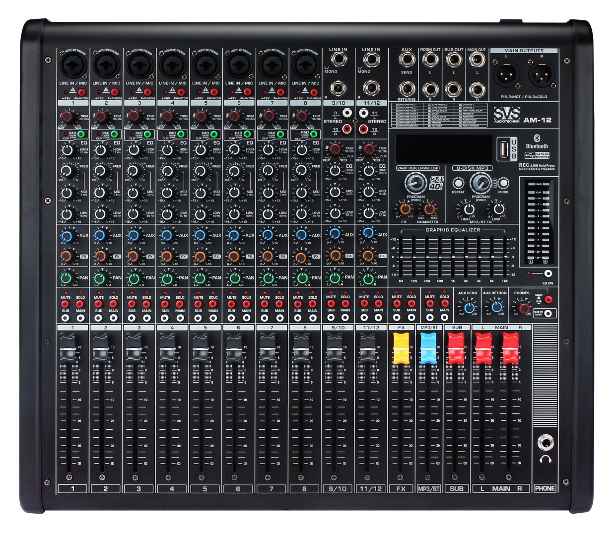 SVS Audiotechnik mixers AM-12 Микшерный пульт аналоговый, 12-канальный в Арамиле