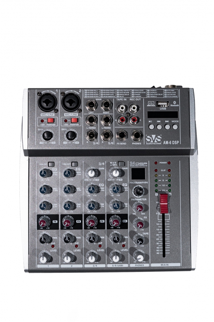 SVS Audiotechnik mixers AM-6 DSP Микшерный пульт аналоговый, 6-канальный SVS Audiotechnik mixers в Арамиле